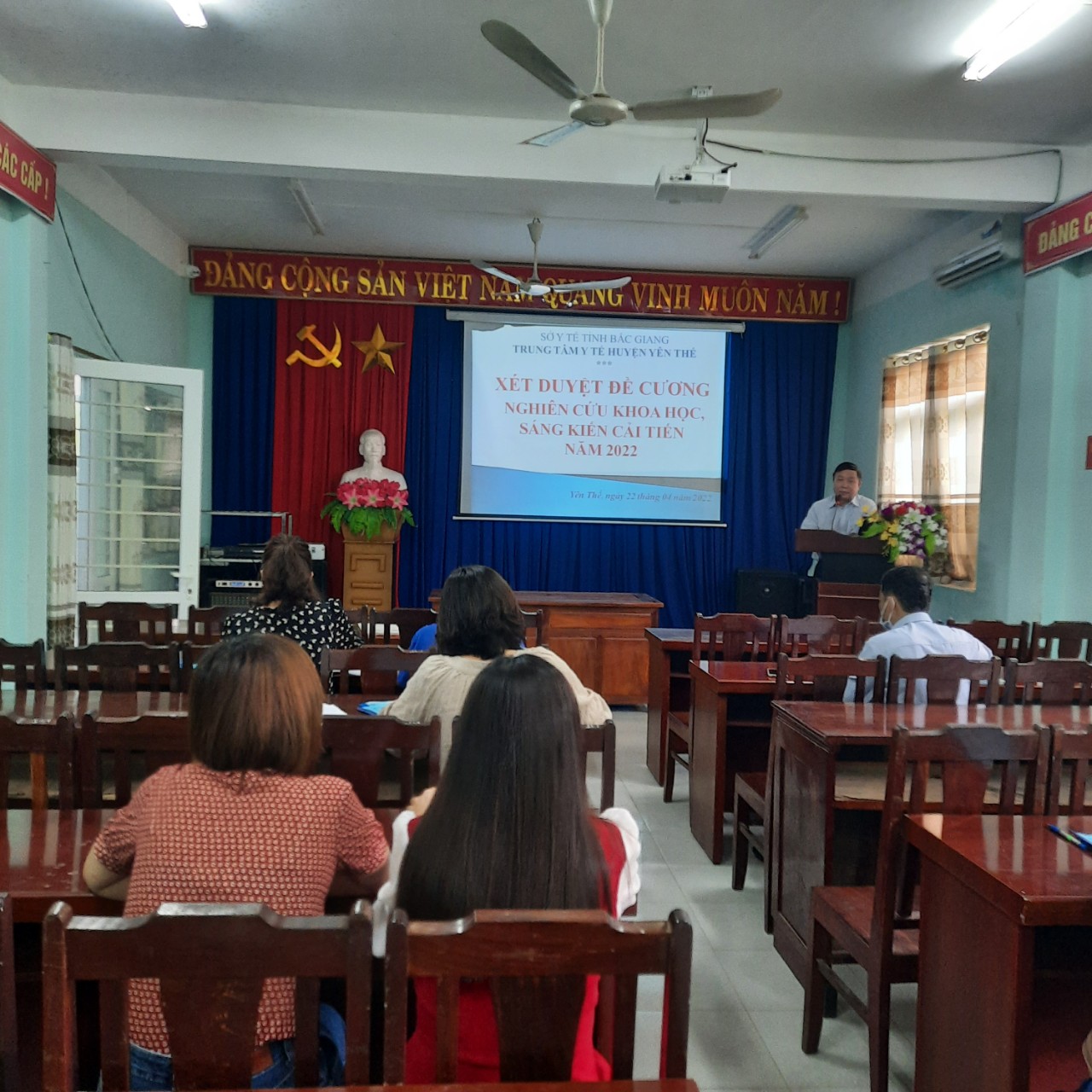 TTYT huyện Yên Thế tổ chức buổi bảo vệ Đề cương nghiên cứu khoa học năm 2022