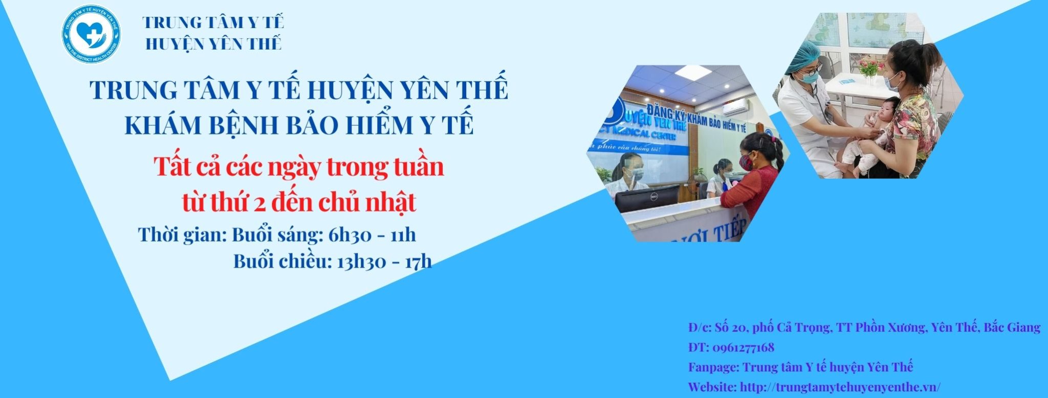 Thông báo về việc khám bệnh ngày nghỉ