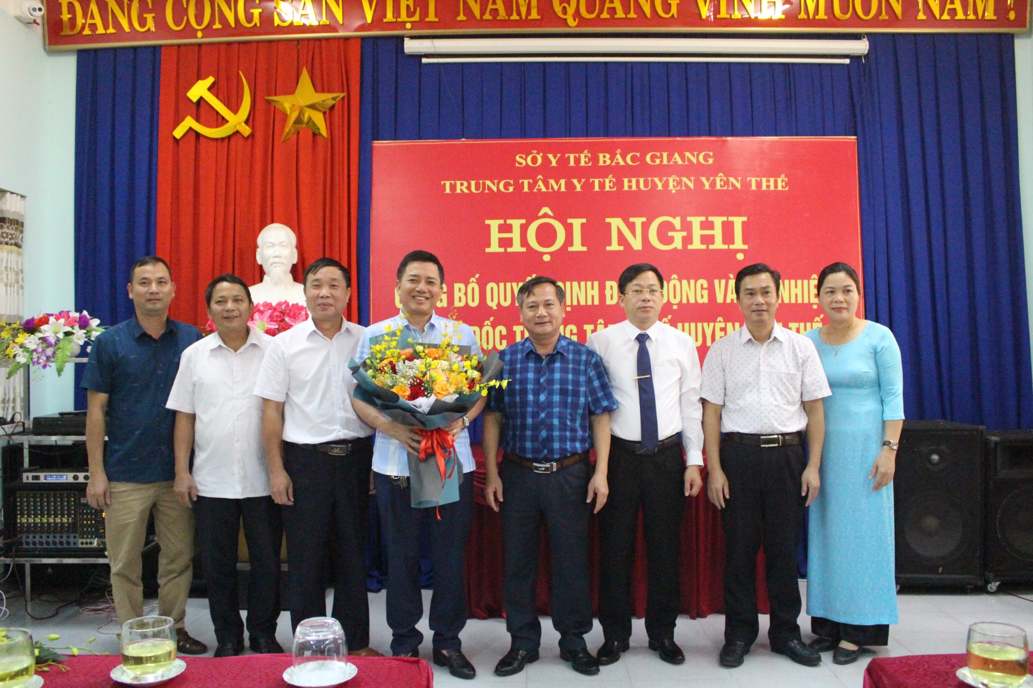 Công bố quyết định về công tác cán bộ lãnh đạo TTYT huyện Yên Thế