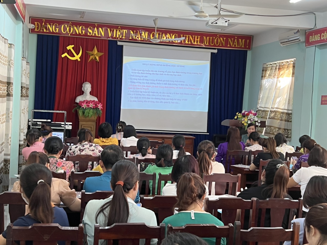 Trung tâm Y tế huyện Yên Thế  Tập huấn hướng dẫn, hỗ trợ triển khai hoạt động về dinh dưỡng tại...