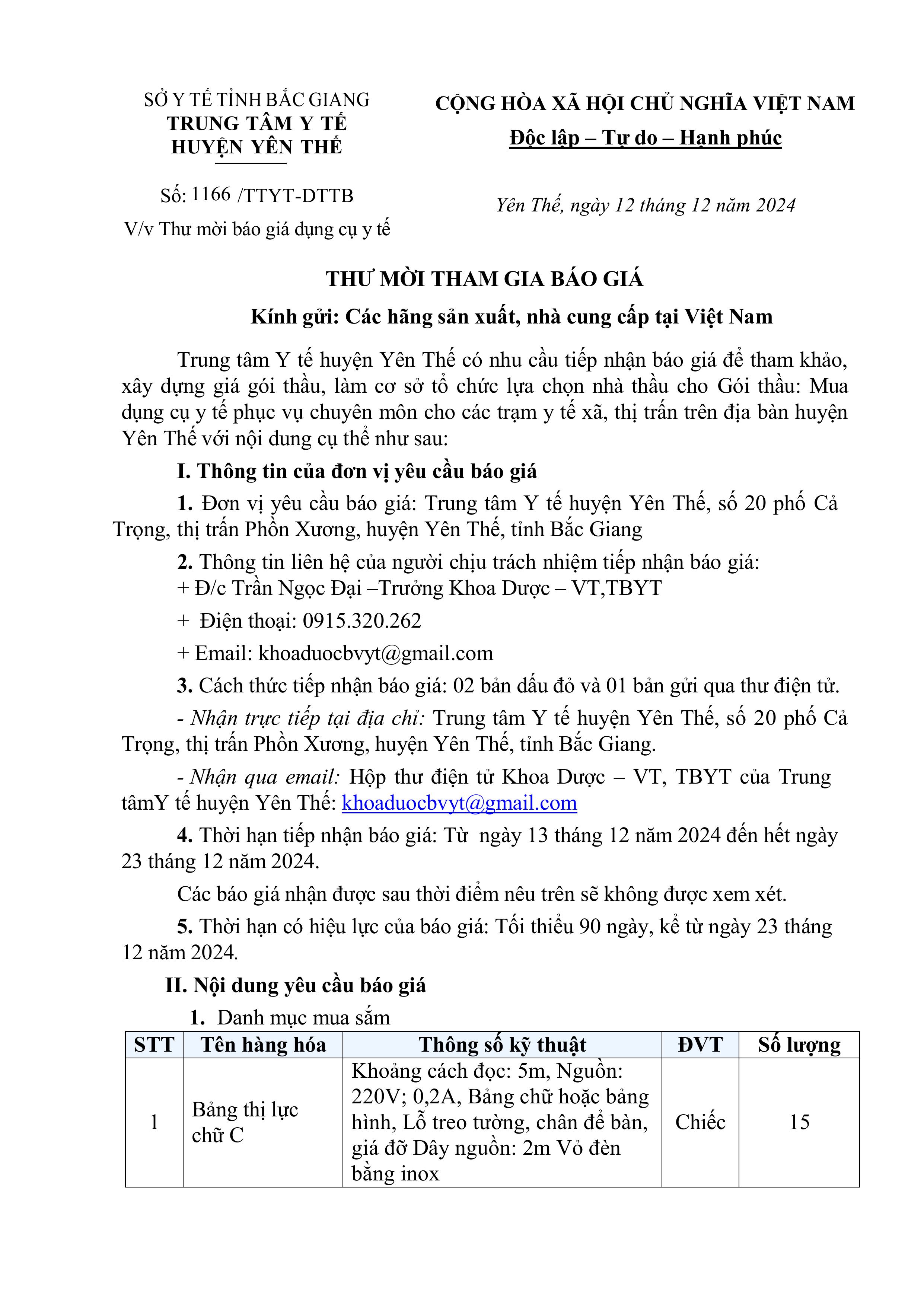 Thư mời báo giá dụng cụ y tế|https://trungtamytehuyenyenthe.vn/chi-tiet-tin-tuc/-/asset_publisher/M0UUAFstbTMq/content/thu-moi-bao-gia-dung-cu-y-te