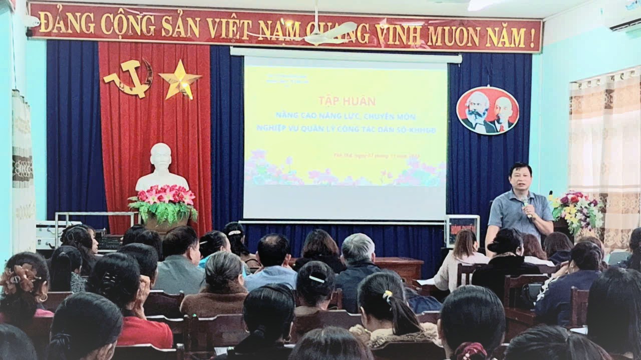 Trung tâm Y tế Yên Thế tập huấn nâng cao năng lực, chuyên môn, nghiệp vụ quản lý công tác Dân số...