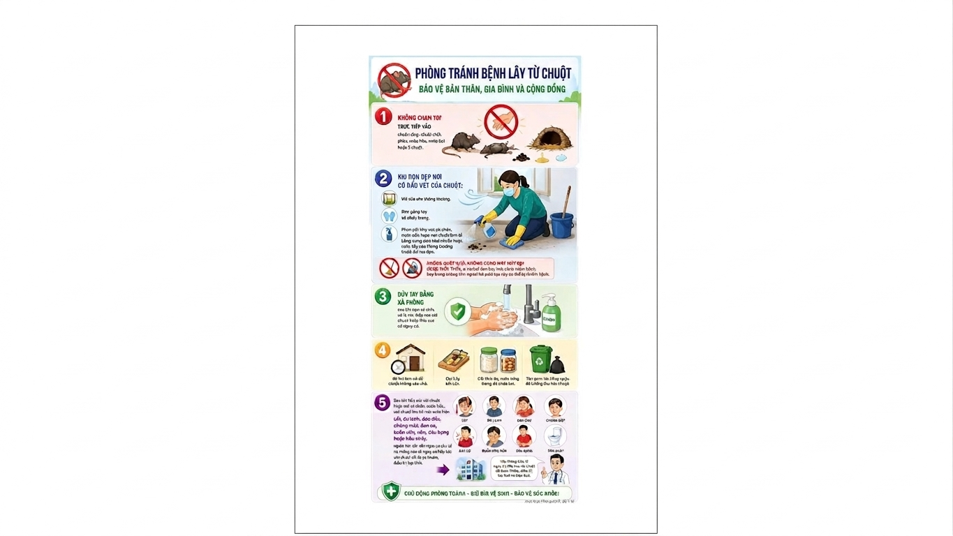 KHUYẾN CÁO PHÒNG CHỐNG BỆNH DO VI RÚT HANTA CỦA BỘ Y TẾ